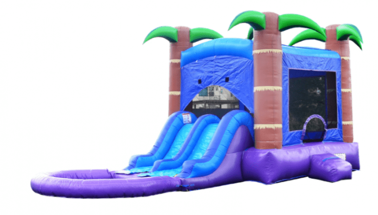 #12 - Palm Tree Bouncy Combo with Dual Lane Slides